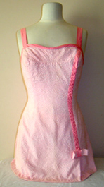 vintage 1950's bathing suit pink